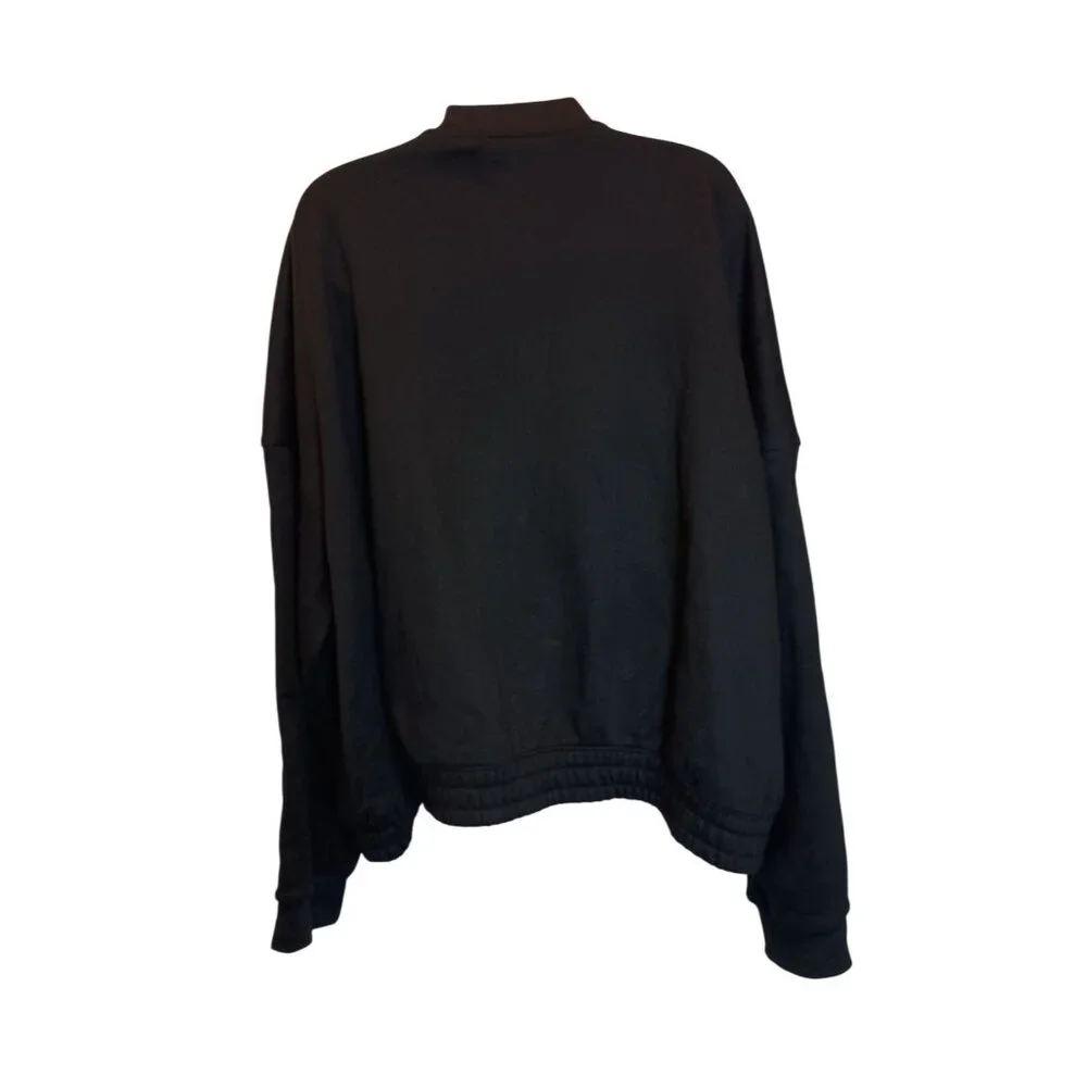 Tek Gear Ultrasoft Fleece Long Sleeve Womens Active Wear 2XL Full Zip Black - Picture 4 of 5